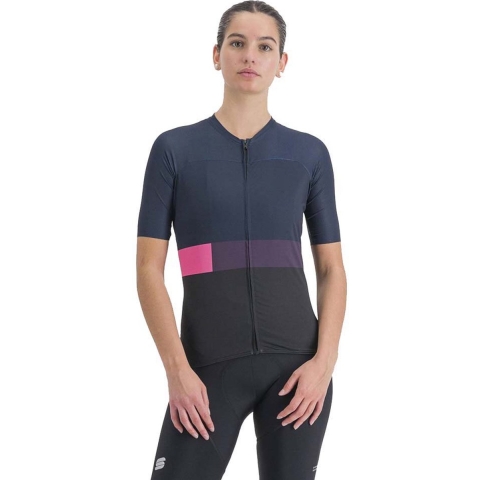 SPORTFUL Damesshirt Snap, Maat S, Fietsshirt, Wielerkleding