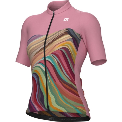 ALÉ Damesshirt Rainbow damesfietsshirt, Maat M, Wielershirt, Fietskleding