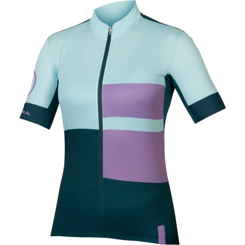 ENDURA Damesshirt FS260 Print damesfietsshirt, Maat M, Wielershirt, Fietskleding