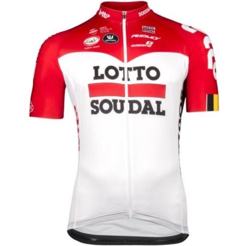 Lotto Soudal Aero 2018 fietsshirt met korte mouwen fietsshirt met korte mouwen,