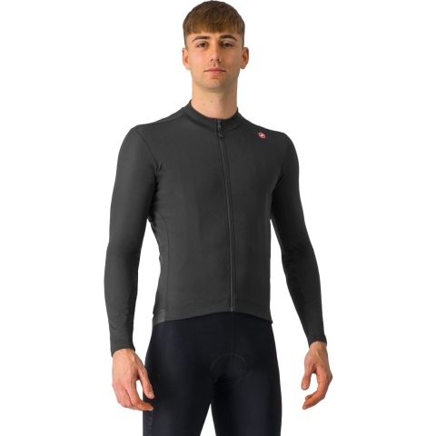 CASTELLI Espresso fietsshirt met lange mouwen, voor heren, Maat XL, Wielershirt,