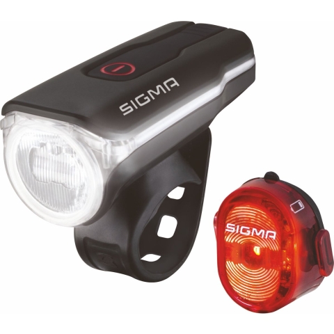 SIMGA Verlichtingsset AURA 60 USB LED/NUGGET II, Fietslamp, Fietsverlichting