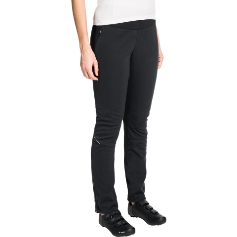 VAUDE Lange damesfietsbroek zonder zeem Wintry V, Maat 40, Wielerbroek,