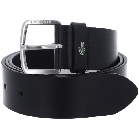 Lacoste Riem - Leer - Zwart - Lacoste - 90 cm - Riem