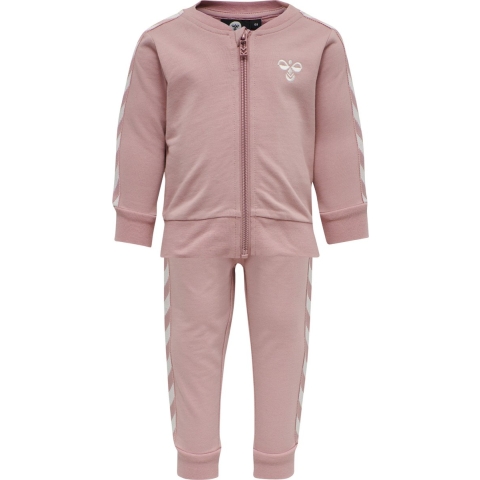 Hummel Sweatset - HMLBille - Roze m. Wit - Hummel - 74 - Sweatset