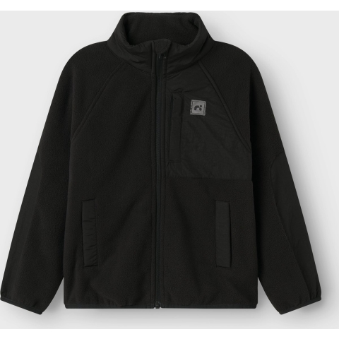 Name It Fleece Jas - Noos - NknMyles - Zwart - Name It - 8 jaar (128) - Fleece Jas