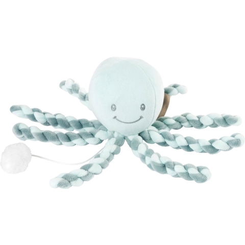 Nattou Knuffeldoekjes Met Muziek - Lapidou Inktvis - 20x9 cm - M - Nattou - OneSize - Knuffeldoekjes