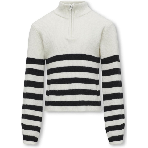 Kids Only Blouse - Halve ritssluiting - Noos - KogFranca - Cloud - Kids Only - 9-10 jaar (134-140) - Blouse