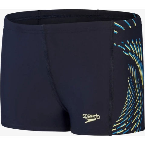 Speedo Zwembroek - Hyper Boom Paneelbroek - Zwart/Rood - Speedo - 11-12 jaar (146-152) - Badmode