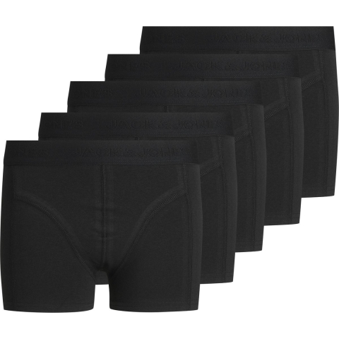 Jack & Jones Boxershorts - Jacsimple - 5-pack - Black/Black - Jack & Jones - 16 jaar (176) - Boxershorts