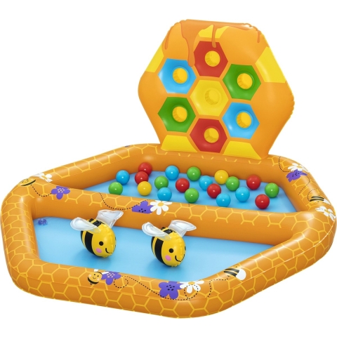 Bestway Speel pool m. Ballen - 127 x 119 cm - Lil' Beehive - Bestway - OneSize - Zwembad