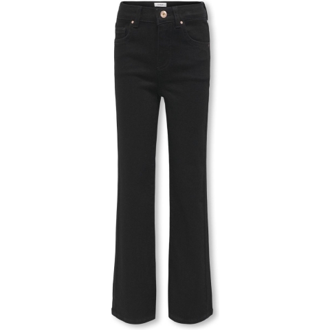 Kids Only Jeans - KogJuicy Wide - Noos - Black Denim - Kids Only - 8 jaar (128) - Jeans