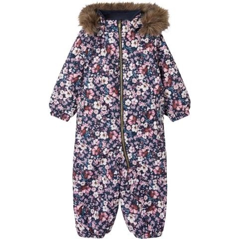 Name It Sneeuwpak - Noos - NmfSnow10 - Dark Sapphire/Flower - Name It - 1 jaar (80) - Skipak