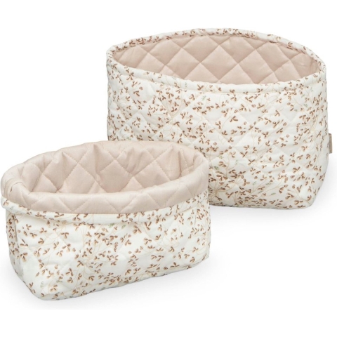Cam Cam Opbergmand - 2-pack - 22x15/24x17 cm - Gewatteerd - Lie - Cam Cam - OneSize - Mand