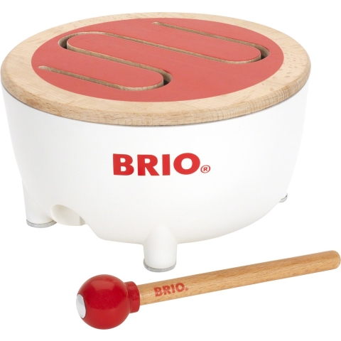 BRIO Peutertrommel - Rood/Wit 30181 - BRIO - OneSize - Muziekinstrumenten