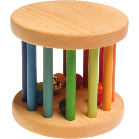 Grimms Houten Speelgoed - Rammelaar - Multicolour - Grimms - OneSize - Speelgoed