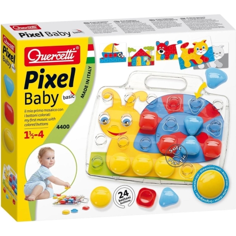 Quercetti Pinmozaïek - Fantacolor 3D - 33 Onderdelen - 4400 - Quercetti - OneSize - Speelgoed