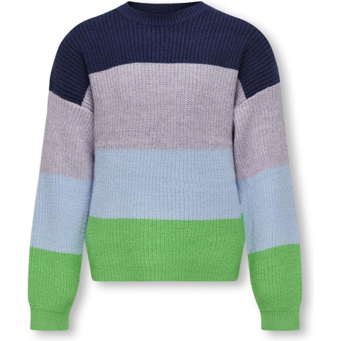 Kids Only Blouse - Gebreid - Noos - KogSandy - IJsland Green/Jur - Kids Only - 7-8 jaar (122-128) - Blouse