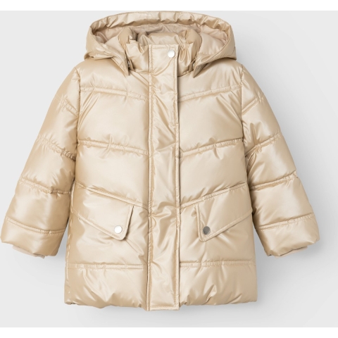 Name It Gevoerde Jas - NmfMaggy - Frosted amandel - Name It - 2 jaar (92) - Donsjack