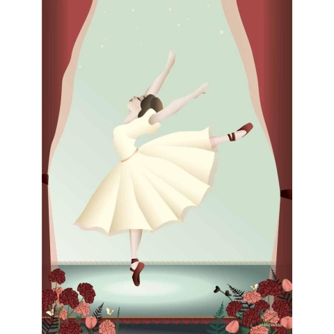 Vissevasse Poster - 30x40 - Ballerina - Vissevasse - OneSize - Poster