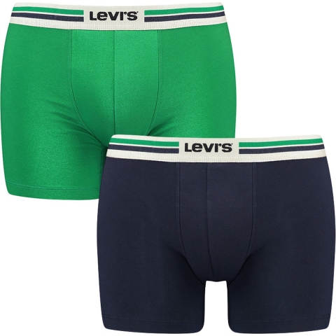 Levis Boxershorts - 2-pack - Green/Navy - Levis - M - Medium - Boxershorts