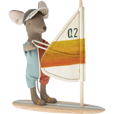 Maileg Muis - Grote broer - Strandmuis - Surfer - Maileg - OneSize - Pop