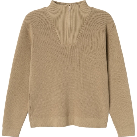 Name It Blouse - Gebreid - Noos - NkmNesolle - Weathered Teak - Name It - 11-12 jaar (146-152) - Blouse