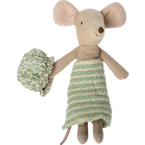 Maileg Muis - Grote zus - 9 cm - Wellnessmuis m. Bad - Maileg - OneSize - Knuffel