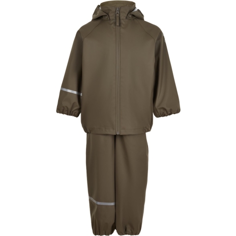 CeLaVi Regenkleding m. Bretellen - Gerecycled PU - Sea Turtle - CeLaVi - 1 jaar (80) - Regenkleding