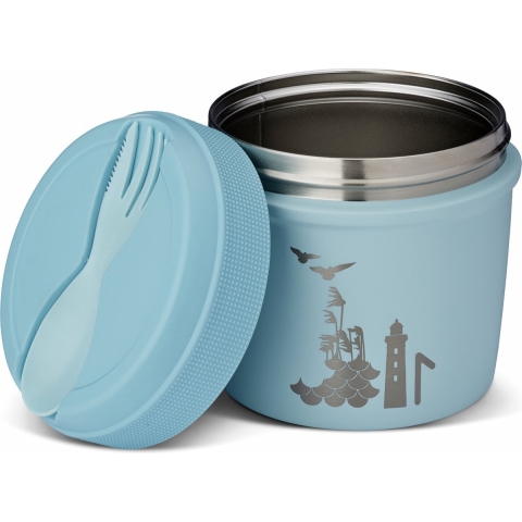 Carl Oscar Thermo Lunchbox - 0,5L - Stroom - Blue - Carl Oscar - OneSize - Brooddoos