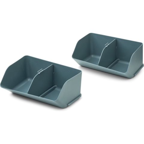Liewood Bureaucontainer - Rozemarijn - 2-pack - Whale Blue - Liewood - OneSize - Opbergen