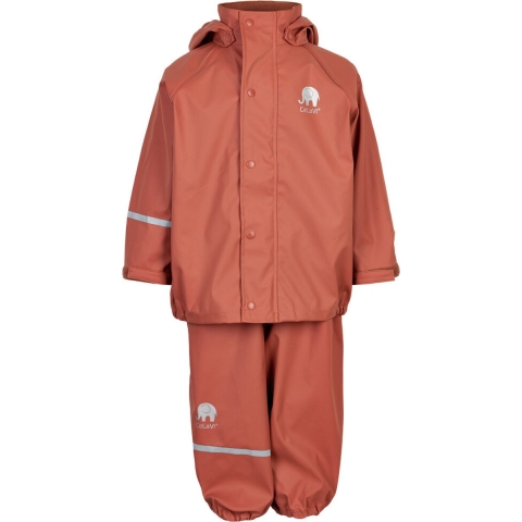 CeLaVi Regenkleding m. Bretellen - PU - Redwood - CeLaVi - 100 - Regenkleding