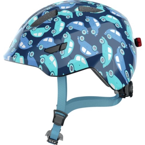 Abus Fietshelm - Smiley 3,0 LED - Blue Wagen - Abus - 45-51 cm - Fietshelm