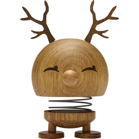 Hoptimist Rendier Bimble - Medium+ - 14 cm - Oak - Hoptimist - OneSize - Decoratie