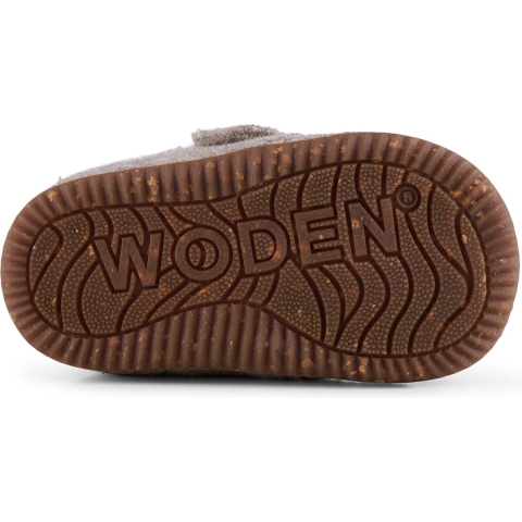 Woden Pantoffels - Kim - Vilt - Beige Melange - Woden - 23 - Babyschoen