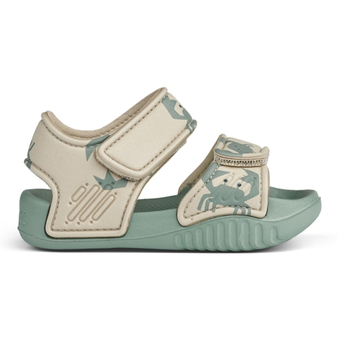Liewood Badslippers - Bloemen - Krab/Sandy - Liewood - 25 - Badslippers