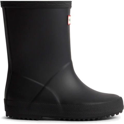 Hunter Regenlaarzen - Kids First (Mat) - Zwart - Hunter - 33 - Regenlaarzen