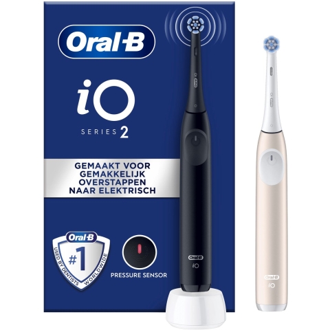 Oral-B Elektrische Tandenborstel iO 2 Duo Zwart&Roze 1 set