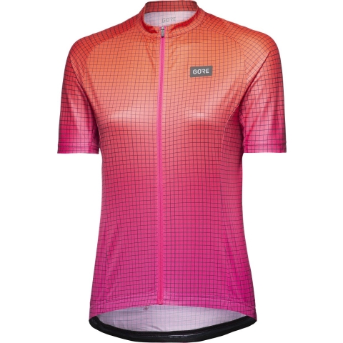 GORE WEAR Damesshirt Grid Fade damesfietsshirt, Maat 38, Wielrenshirt,