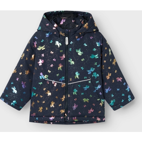 Name It Winterjas - Noos - NmfMaxi - Dark Sapphire/Unicorn - Name It - 2 jaar (92) - Winterjas
