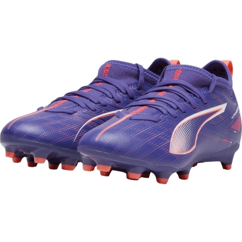 Puma Voetbalschoenen - Ultra 5 Match FG/AG Jr - Lapis Lazuli/Wit - Puma - 37 - Voetbalschoenen