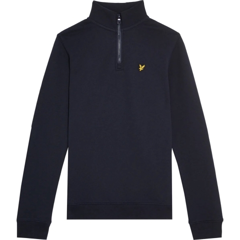Lyle & Scott Sweatshirt m. Rits - Dark Navy - Lyle & Scott - 9-10 jaar (134-140) - Sweatshirt