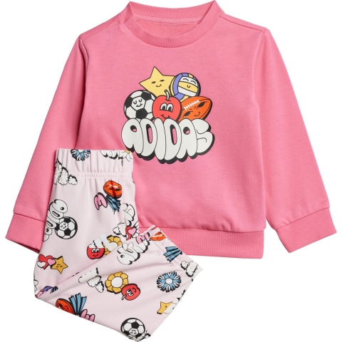 adidas Performance Sweatset - I Fun AOP JOG - PNKFUS/White - adidas Performance - 1 jaar (80) - Sweatset