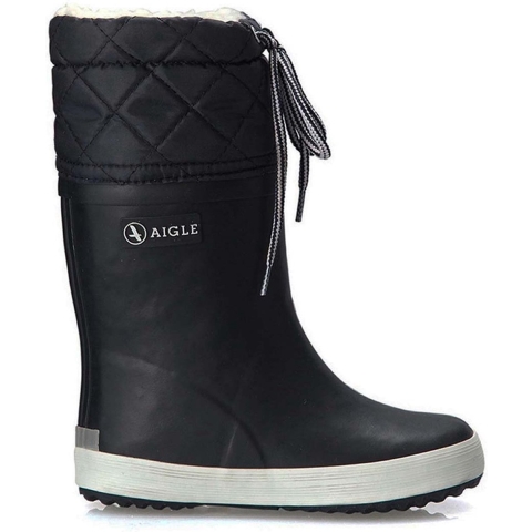 Aigle Thermolaarzen - Giboulee 2 - Zwart m. Wit - Aigle - 26 - Regenlaarzen
