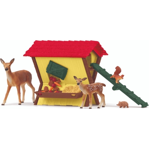 Schleich Farm World - De bosdieren voeren - 42658 - Schleich - OneSize - Speelgoed