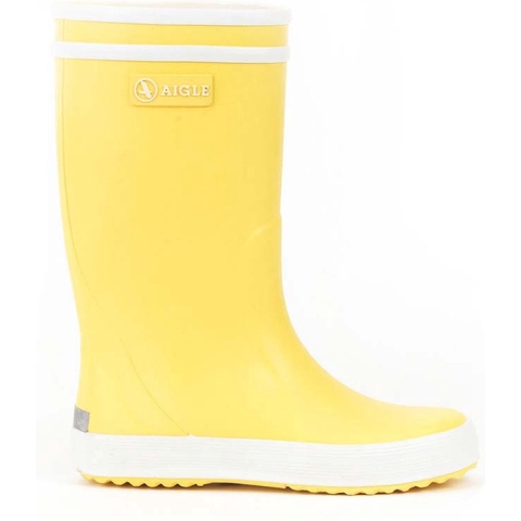 Aigle Regenlaarzen - Lolly Pop 2 - Geel/Wit - Aigle - 24 - Regenlaarzen