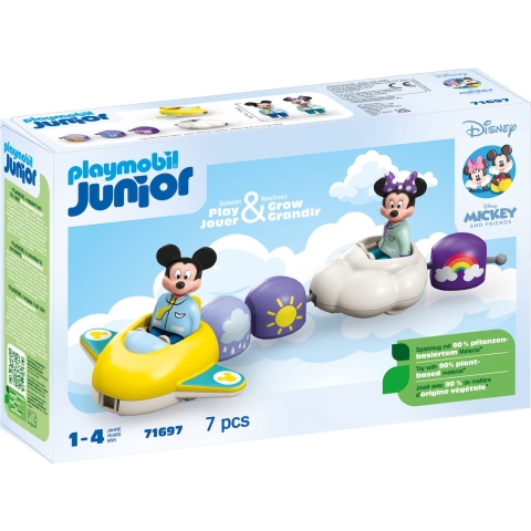Playmobil Junior - Junior & Disney: Mickey's en Minnie's Skyflye - Playmobil - OneSize - Speelgoed