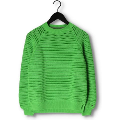 Tommy Hilfiger Blouse - Gebreid - Haak - Spring Limoen - Tommy Hilfiger - 8 jaar (128) - Blouse