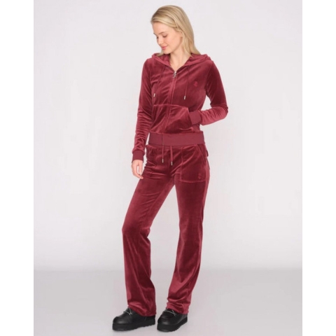 Juicy Couture Velours Broek - Deel Ray - Tawny-port - Juicy Couture - Teen - M - Medium - Velours Broek