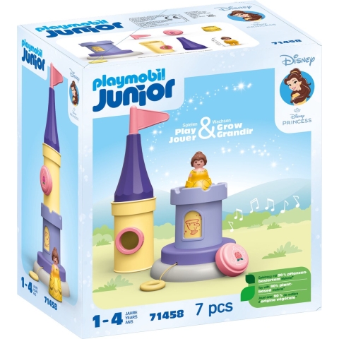 Playmobil Junior - Junior & Disney: Belle's speeltoren met gelui - Playmobil - OneSize - Speelgoed